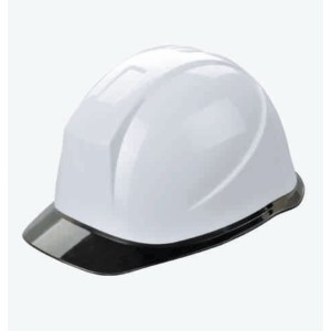 Casque blanc avec visière noire