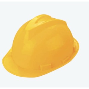 Casque de sécurité jaune