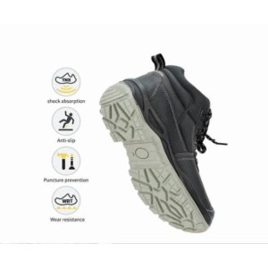 Chaussure de sécurité montante M-001 – Cuir S3 antidérapante