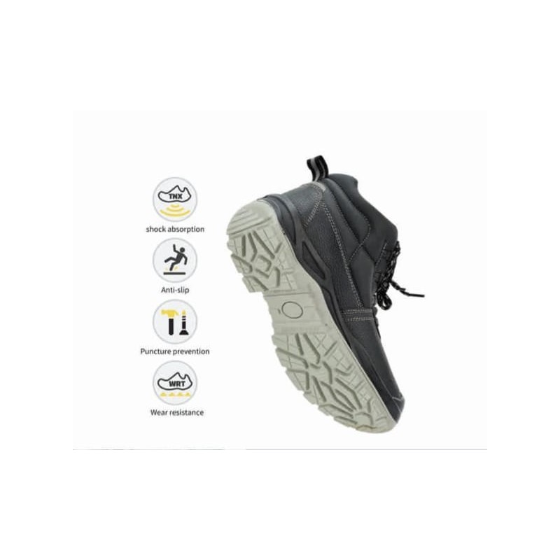 Chaussure de sécurité montante M-001 – Cuir S3 antidérapante