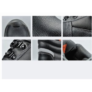 Chaussure de sécurité montante M-001 – Cuir S3 antidérapante