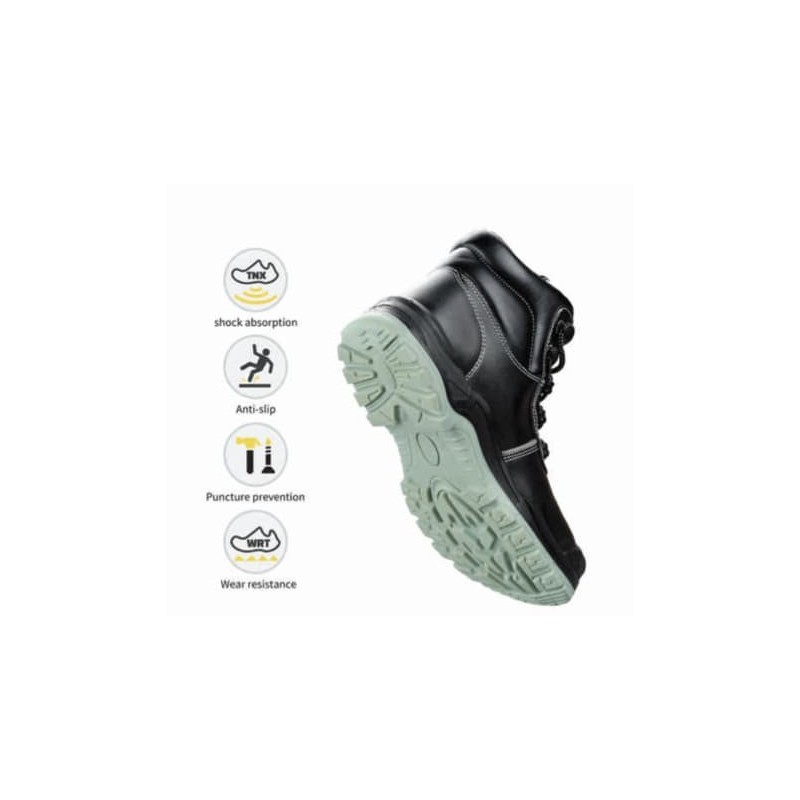 Chaussure de sécurité montante M-002 – Cuir S3 renforcé